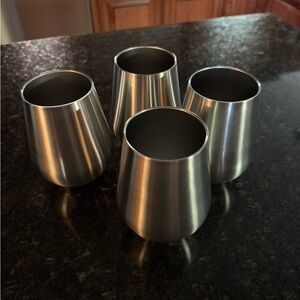 FOUR - Ozark Trail Silver Tumbler Set